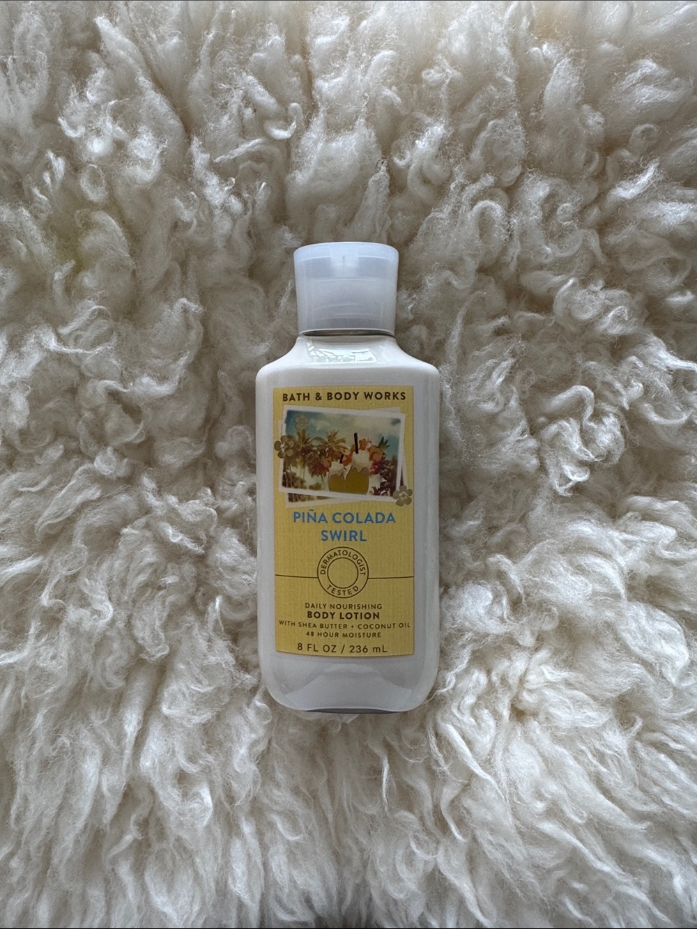 New BBW Pina Colada Swirl Daily Moisturizing Shea Body Lotion